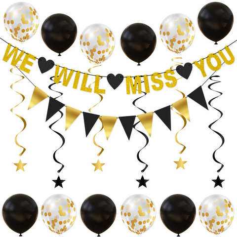 We Will Miss You Decorations We Will Miss You Banner